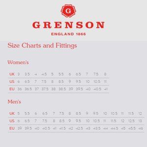 Grenson sizing Clearance